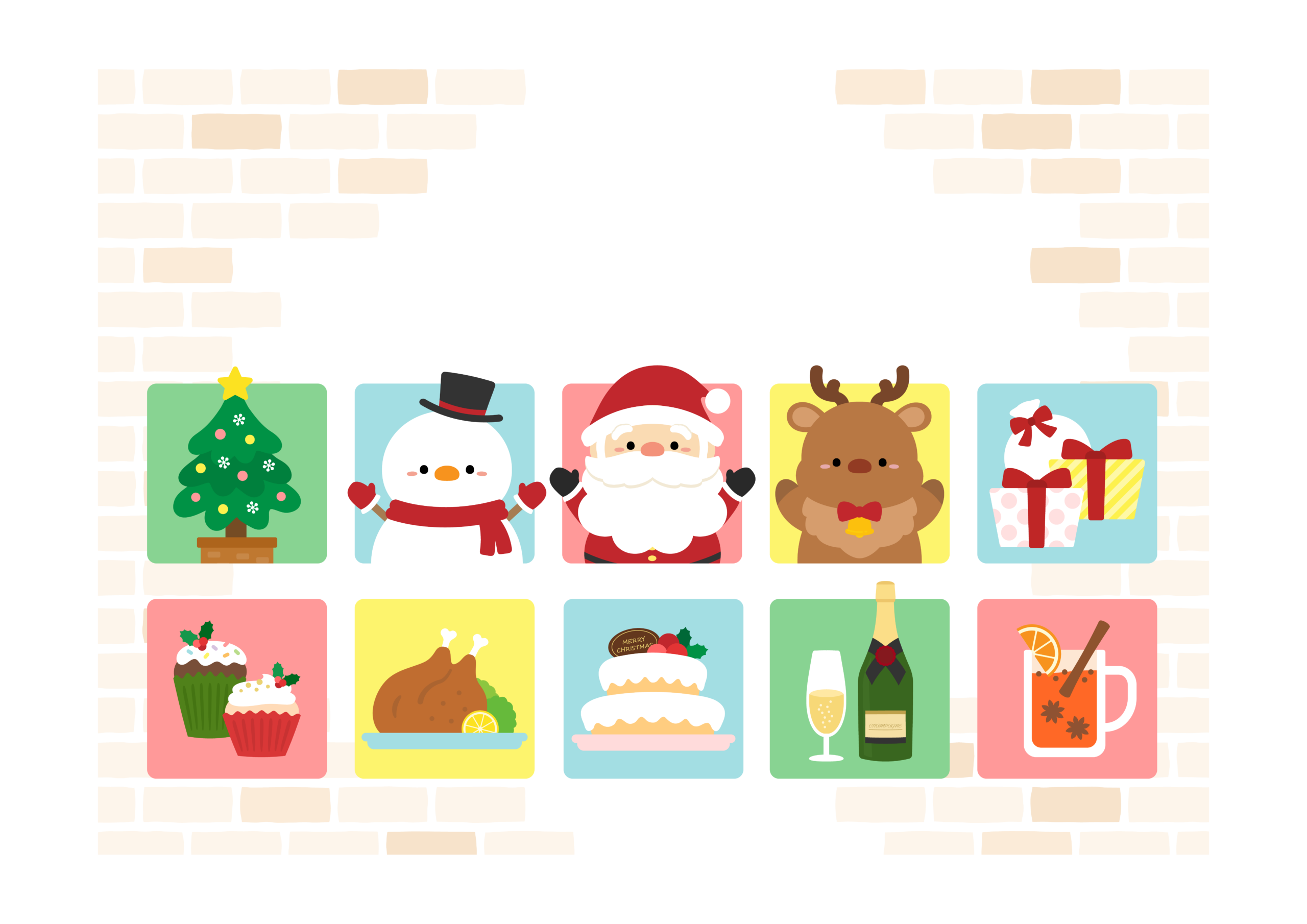 サンタたちの画像